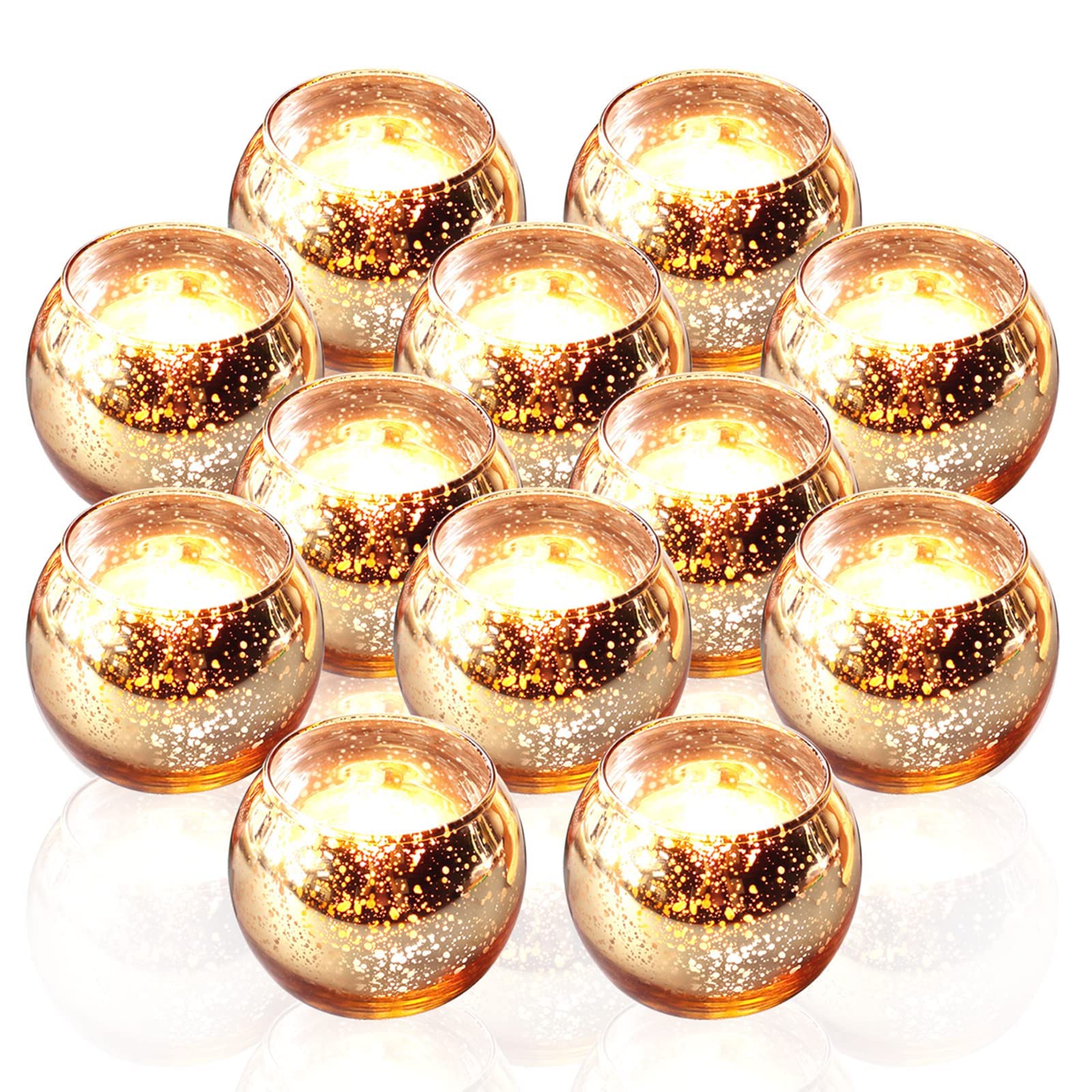 Amazon.co.jp: Newsphere ゴールド 奉納キャンドルホルダー 12個セット